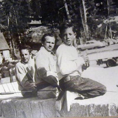 Jim, Bob, and Tom Fashinell at Echo Lake 1953