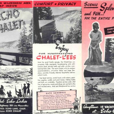 Brochure for the Chalet: Late 1940s